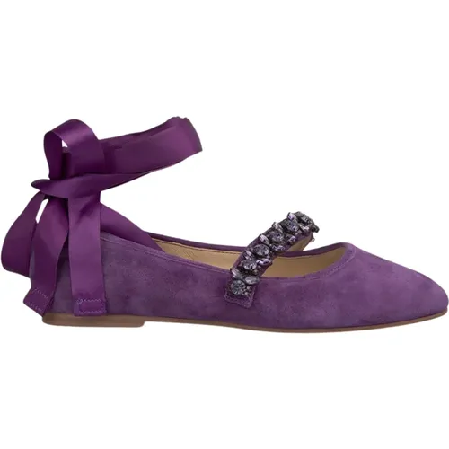 Bow Ballerina Flat Shoes , female, Sizes: 6 UK, 4 UK, 3 UK, 7 UK, 8 UK, 5 UK - Alma en Pena - Modalova