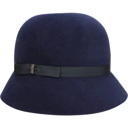 Retro Velour Cloche Hat Borsalino - Borsalino - Modalova