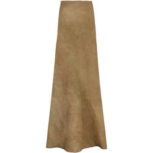 Fan, linen skirt in desert maltint , female, Sizes: XL, XS, 2XL - Cortana - Modalova