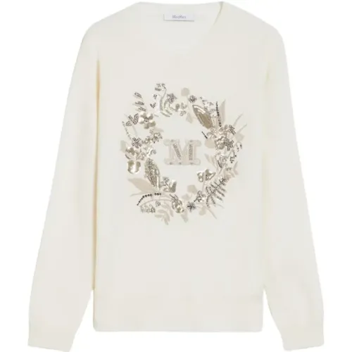 Glitzernder Bestickter Pullover - Max Mara - Modalova