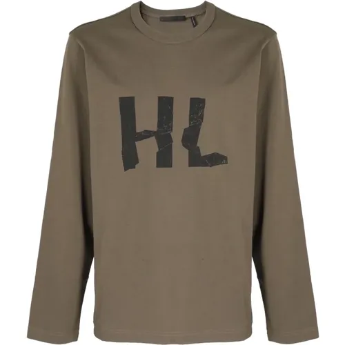 Crumple Long Sleeve Tee , male, Sizes: S - Helmut Lang - Modalova