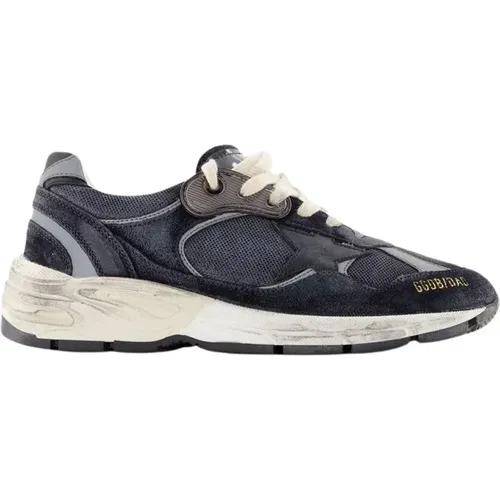 Running Sneakers - Deluxe Brand - Leather - Dark , male, Sizes: 10 UK, 6 UK - Golden Goose - Modalova