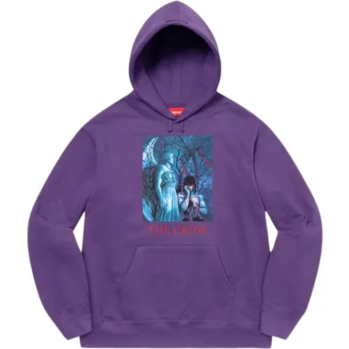 Limited Edition The Crow Hoodie Dusty , male, Sizes: M, L - Supreme - Modalova