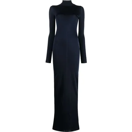 Stretch Viscose Dress , female, Sizes: L - Saint Laurent - Modalova