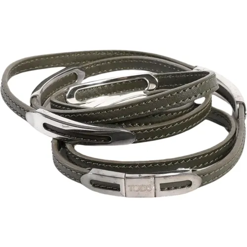 Military Leather Bracelet , female, Sizes: L - TOD'S - Modalova