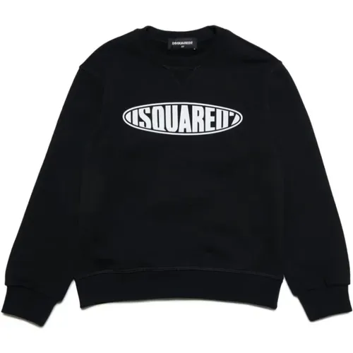 Schwarzer Sweatshirt für Jungen Ss24 - Dsquared2 - Modalova