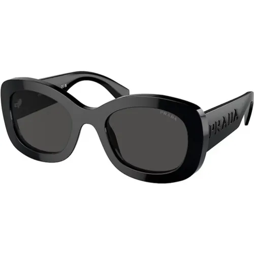 Stylish Sunglasses in Dark Grey , female, Sizes: 54 MM - Prada - Modalova