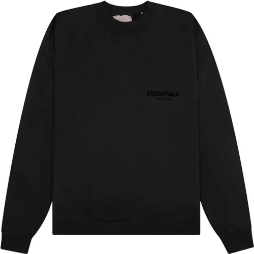 Schwarzer Logo-Sweatshirt - Essentials , Herren, Größe: S - Fear Of God - Modalova