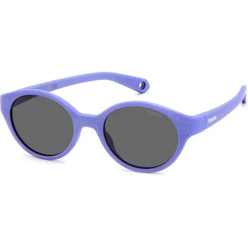 Glitter Violet/Grey Sonnenbrillen , unisex, Größe: 42 MM - Polaroid - Modalova
