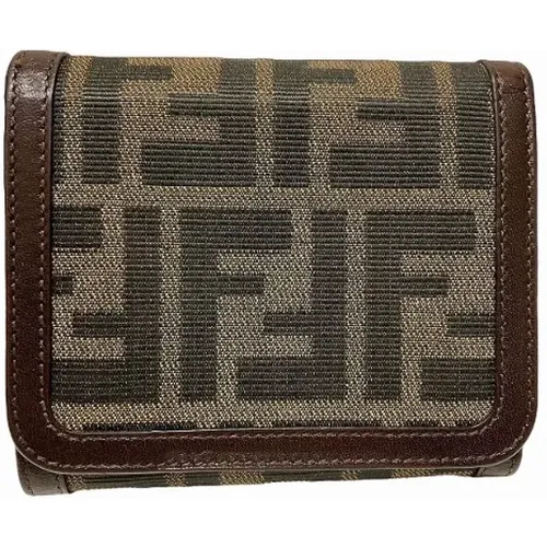 Pre-owned Canvas wallets , female, Sizes: ONE SIZE - Fendi Vintage - Modalova