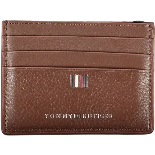 Leather Wallet , male, Sizes: ONE SIZE - Tommy Hilfiger - Modalova