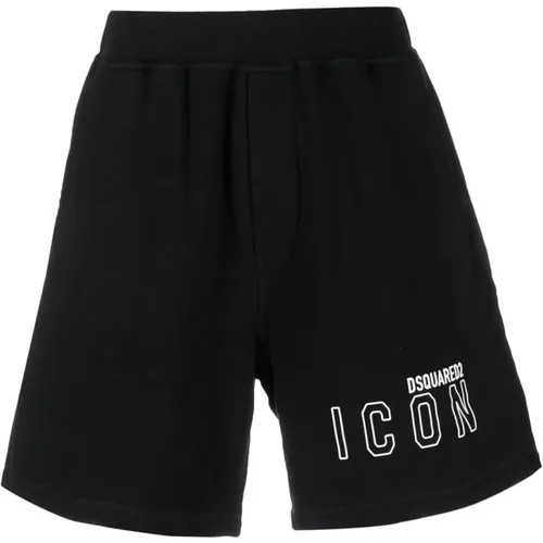 Logo Print Bermuda Shorts , Herren, Größe: L - Dsquared2 - Modalova