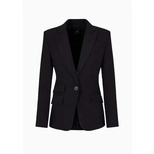 Stretch Jacket Classic Style , female, Sizes: S, XS, 2XS - Armani Exchange - Modalova