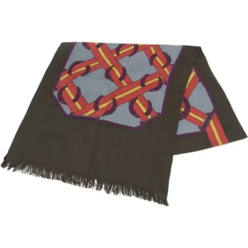 Pre-owned Canvas scarves , female, Sizes: ONE SIZE - Hermès Vintage - Modalova