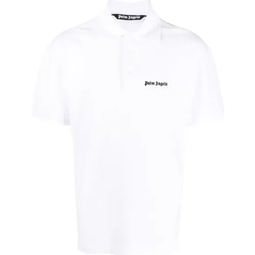 Logo-Embroidered Polo Shirt , male, Sizes: S, L - Palm Angels - Modalova