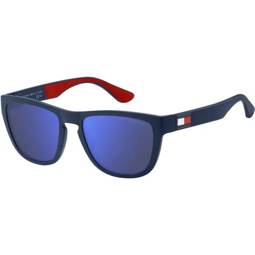 Matte High Contrast Sunglasses , male, Sizes: 54 MM - Tommy Hilfiger - Modalova