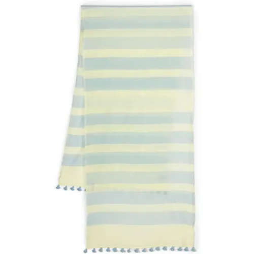 Striped Cotton-Silk Blend Scarf , female, Sizes: ONE SIZE - Paul Smith - Modalova