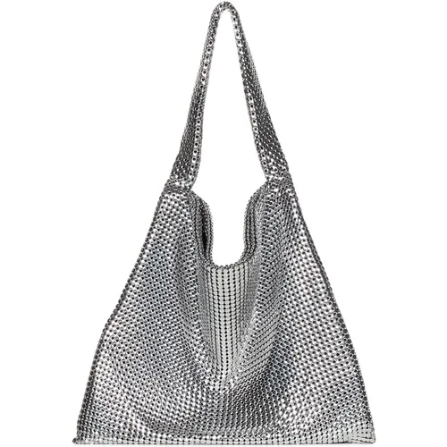 Women's Bags Shoulder Bag Silver Ss24 , female, Sizes: ONE SIZE - Paco Rabanne - Modalova