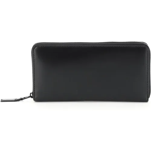 Minimalist Leather Zip-Around Wallet , male, Sizes: ONE SIZE - Comme des Garçons - Modalova