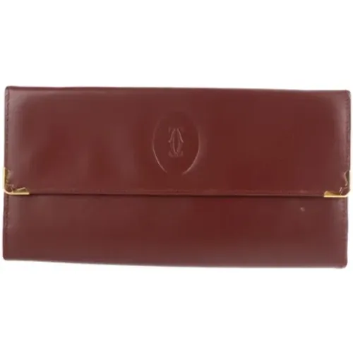 Pre-owned Leather wallets , female, Sizes: ONE SIZE - Cartier Vintage - Modalova
