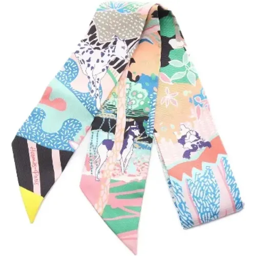 Pre-owned Canvas scarves , female, Sizes: ONE SIZE - Hermès Vintage - Modalova