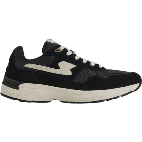 Suede Mix Sneakers , male, Sizes: 8 UK, 7 UK, 9 UK - S.w.c. Stepney Workers Club - Modalova