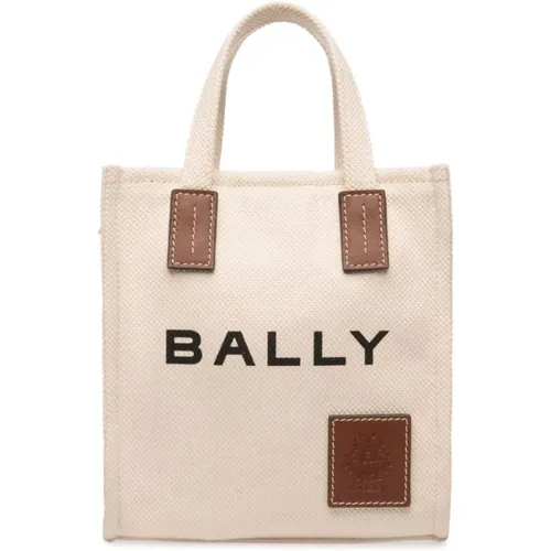 Canvas Logo Print Schultertasche - Bally - Modalova