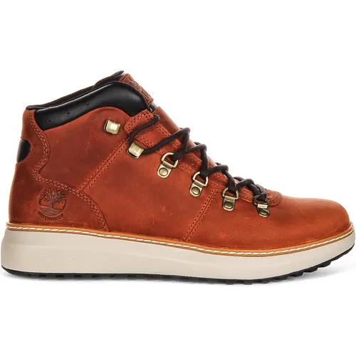 Leather Ankle Boots A69Rd in Rust , male, Sizes: 8 UK, 9 UK, 9 1/2 UK, 12 UK, 7 1/2 UK, 7 UK, 10 1/2 UK, 11 1/2 UK - Timberland - Modalova