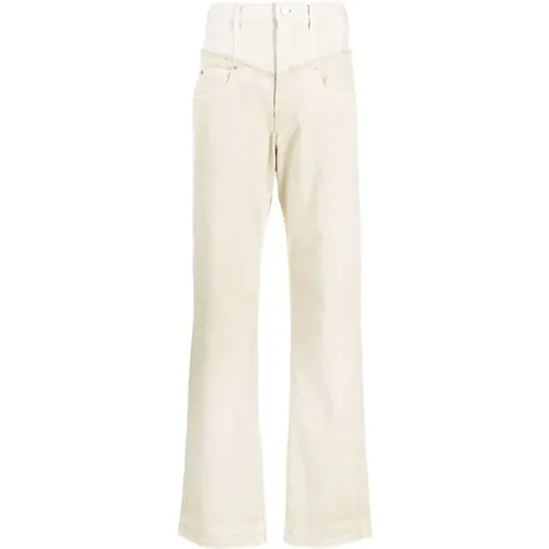 Cotton Jeans with Faded Effect , female, Sizes: S - Isabel marant - Modalova