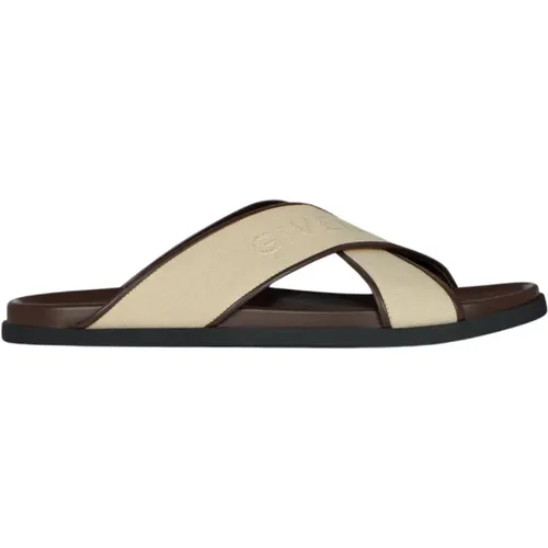 Canvas Flat Sandals , female, Sizes: 11 UK, 8 UK, 9 UK, 10 UK - Givenchy - Modalova