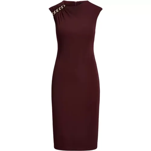 Burgundisches Cocktailkleid - Ralph Lauren - Modalova