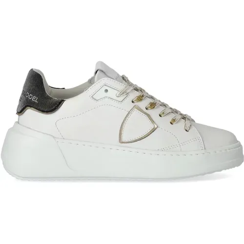 Weiße Tres Temple Low Top Sneakers - Philippe Model - Modalova