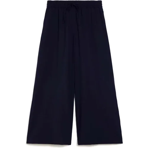 Blaue Wollweite Hosen Max Mara - Max Mara - Modalova