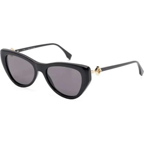 Fe40149I 01A Sunglasses , female, Sizes: 54 MM - Fendi - Modalova