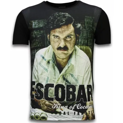 Escobar King Of Cocaine - Herr T-Shirt - 11-6261Z - Local Fanatic - Modalova