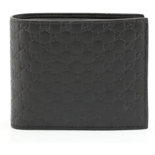 Mens Bifold Wallet in Leather , female, Sizes: ONE SIZE - Gucci - Modalova