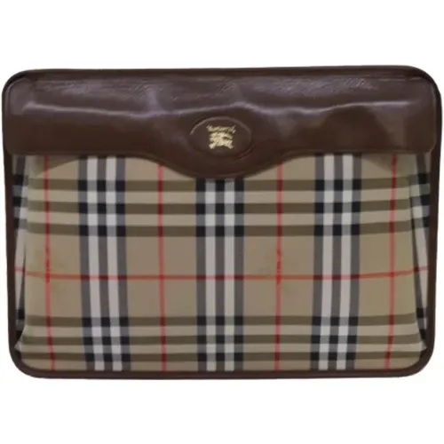 Pre-owned Canvas clutches , Damen, Größe: ONE Size - Burberry Vintage - Modalova