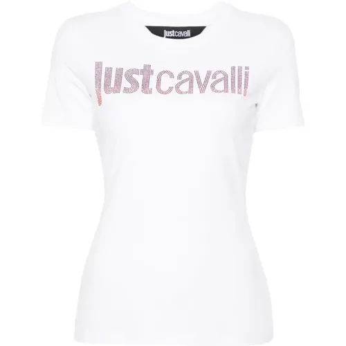 Weiße T-Shirts & Polos für Frauen , Damen, Größe: M - Just Cavalli - Modalova