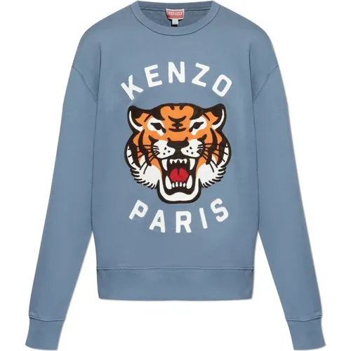 Sweatshirt mit Tigerkopf , Herren, Größe: L - Kenzo - Modalova