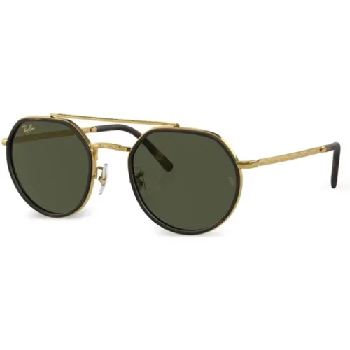 Goldene Sonnenbrille mit Originalzubehör - Ray-Ban - Modalova