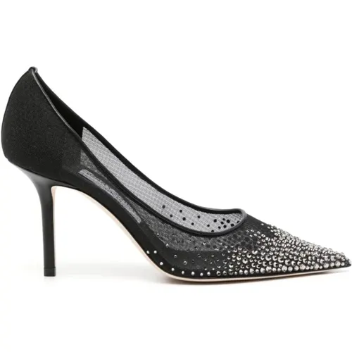 Crystal Embellished Heel , female, Sizes: 3 UK - Jimmy Choo - Modalova