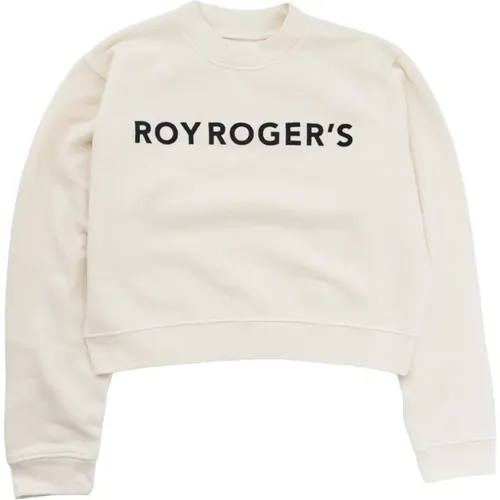 NEW Logo Sweatshirt IN Cotton A22Rnd642Cc92Xxxx - ROY Rogers , female, Sizes: S - Roy Roger's - Modalova