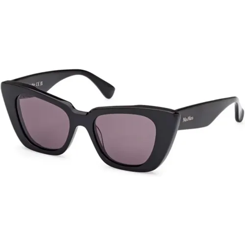 Shiny Smoke Sunglasses , female, Sizes: 50 MM - Max Mara - Modalova