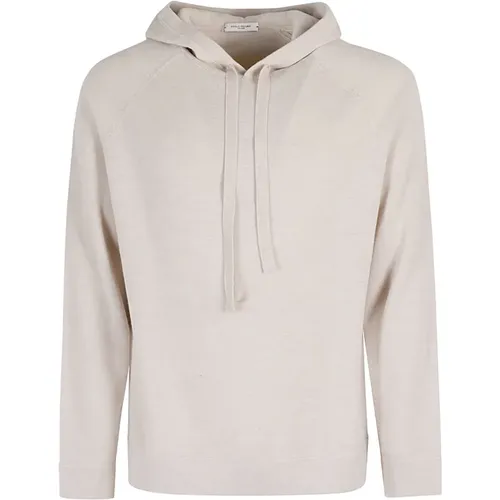 Merino Hoodie Sweater , Herren, Größe: S - Paolo Pecora - Modalova