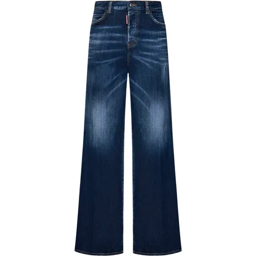 Traveler Wide Fit Jeans , female, Sizes: S - Dsquared2 - Modalova