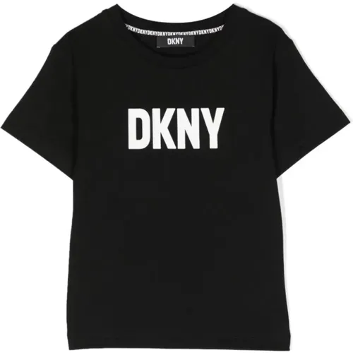 Schwarzes Tee Shirt 09B Stil,Weißes Tee - DKNY - Modalova