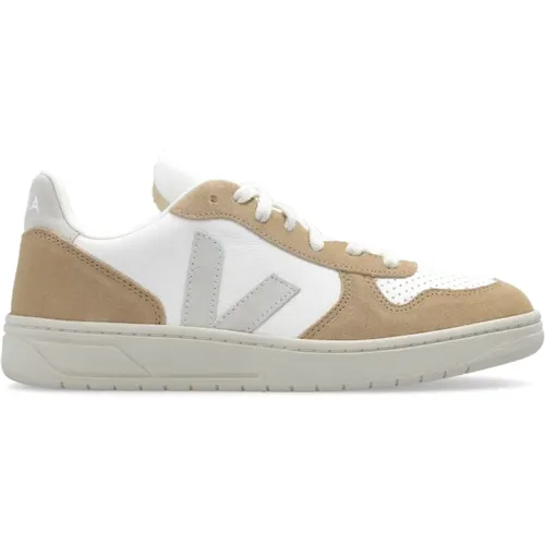 ‘V-10 Chromefree Leather’ sneakers , female, Sizes: 3 UK, 4 UK, 5 UK, 6 UK - Veja - Modalova