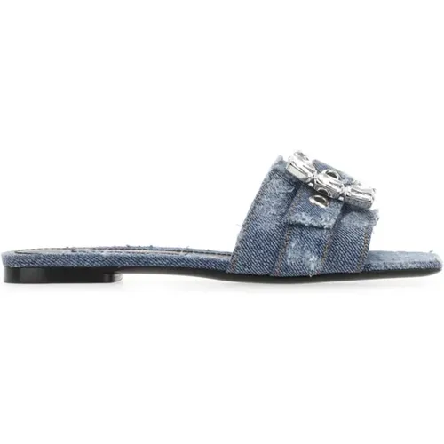 Summer Sliders for Women , female, Sizes: 3 1/2 UK, 6 1/2 UK, 6 UK, 2 1/2 UK - Dolce & Gabbana - Modalova