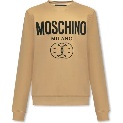 Sweatshirt mit Logo-Druck , Herren, Größe: L - Moschino - Modalova