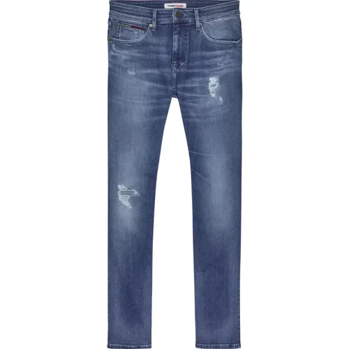 Slim-fit Denim Hose , Herren, Größe: W29 L30 - Tommy Jeans - Modalova